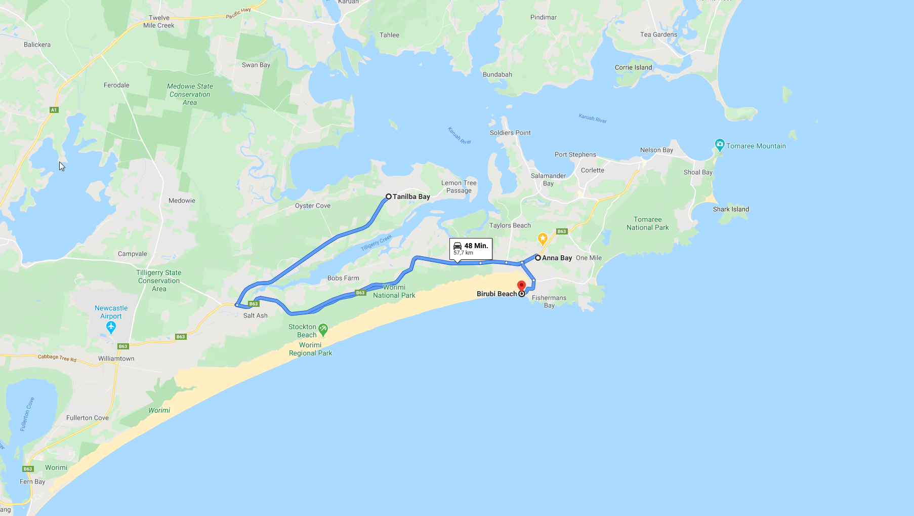 2020 01 06 08 Anna Bay Route